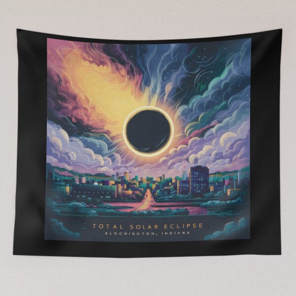 Item preview, Mystical Eclipse Over Bloomington designed and sold by MadebyTommy.
