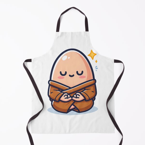 Item preview, Kawaii Egg Meditating Peacefully Wearing A Monk'S Robe designed and sold by CanvasCutie.
