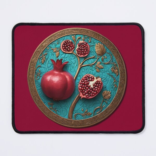 Item preview, FANTASY COIN WITH POMEGRANATE FRUIT RELIEF designed and sold by Ciervo Primavera.