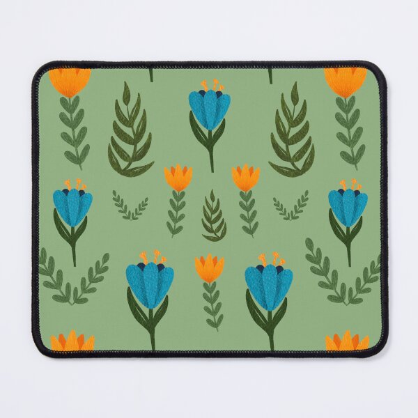 Item preview, Folk Art Flowers, Green designed and sold by serafineaandd.
