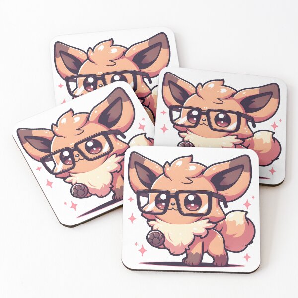 Item preview, Kawaii Precious Cerberus With Oversized Glasses designed and sold by CanvasCutie.