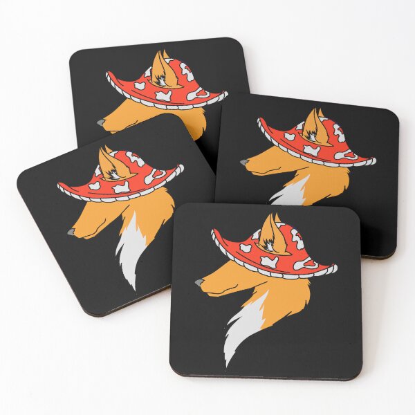 Item preview, Fox with mushroom hat (3/3) designed and sold by Basniowa.