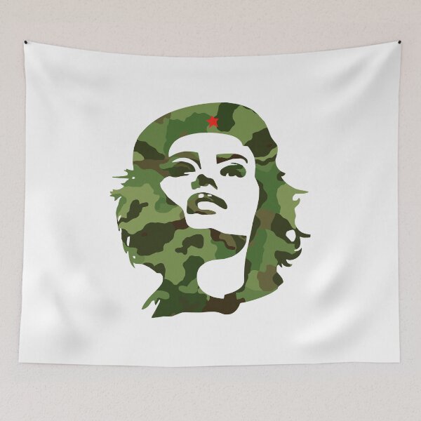 Item preview, camouflage green woman face star che revolution designed and sold by originalstar.