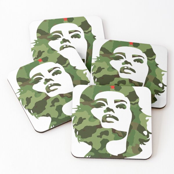 Item preview, camouflage green woman face star che revolution designed and sold by originalstar.
