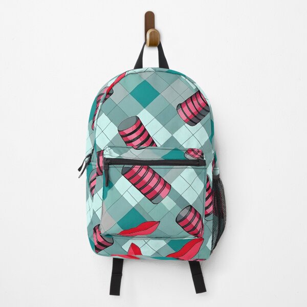 Item preview, Abstract Pattern with Cylinders and Red Shapes designed and sold by Rostislav Bouda.