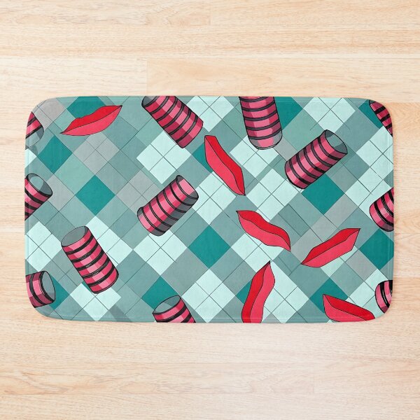 Item preview, Abstract Pattern with Cylinders and Red Shapes designed and sold by Rostislav Bouda.