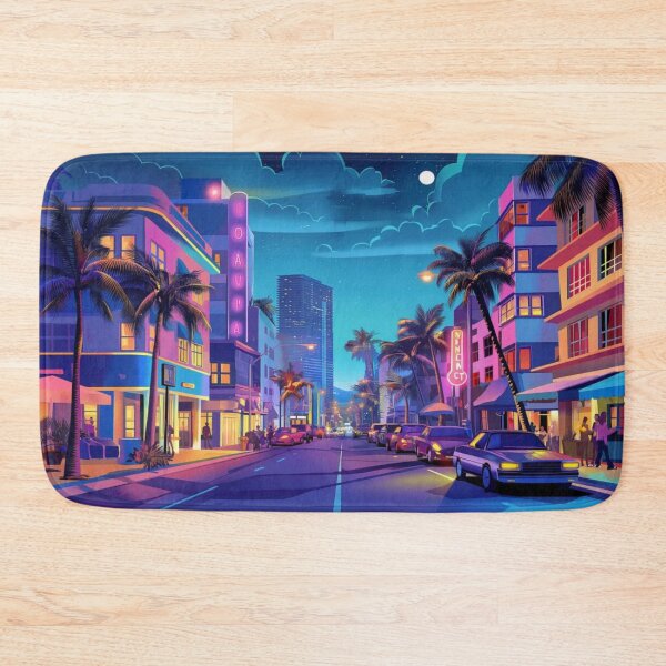 Item preview, OCEAN DRIVE - MIAMI 1 AT NIGHT designed and sold by justyna-s28.
