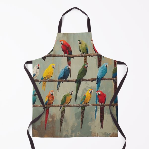 Item preview, Everybirdy Parrots Pattern 2024 designed and sold by GrinGalore.