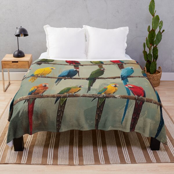 Item preview, Everybirdy Parrots Pattern 2024 designed and sold by GrinGalore.