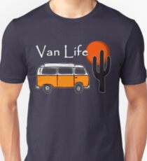 Van Life Camper Van Desert Scene Unisex T-Shirt