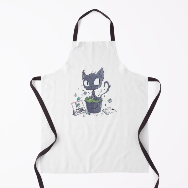 Item preview, No Littering Cat Environment Earth Day designed and sold by Adam Brooq.
