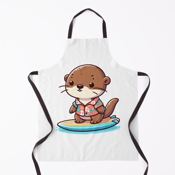 Item preview, Kawaii Otter With Hawaiian Shirt designed and sold by CanvasCutie.