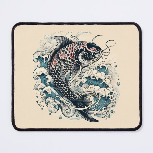 Item preview, Karasu Black Koi Fish designed and sold by TomFrontierArt.