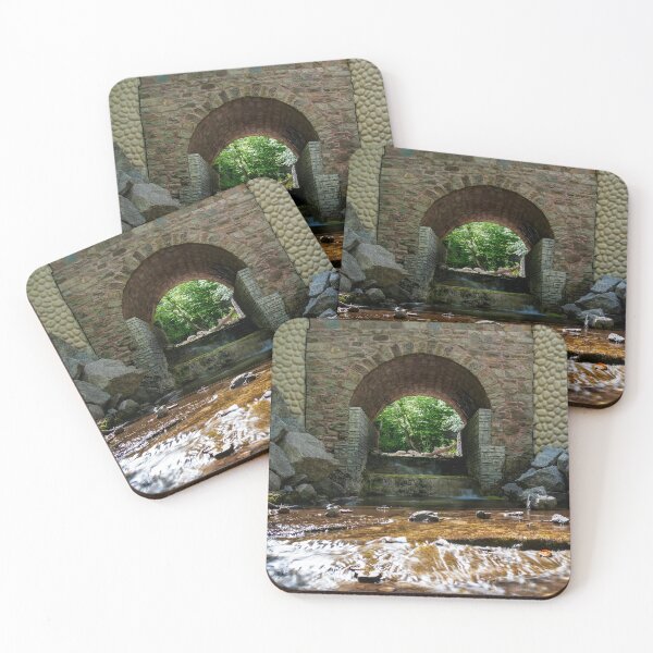Item preview, Small Waterfall Under a Stone Bridge designed and sold by jrtwynam.
