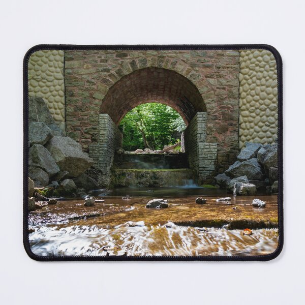Item preview, Small Waterfall Under a Stone Bridge designed and sold by jrtwynam.