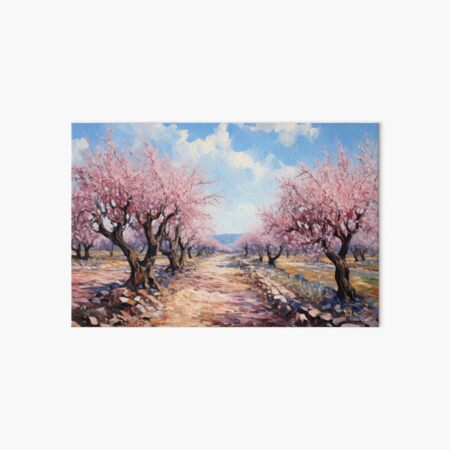 Almond trees, Spain. Art Board Print