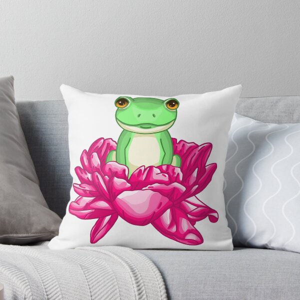 Item preview, A little cute frog in a flower designed and sold by MaanArtCorner.