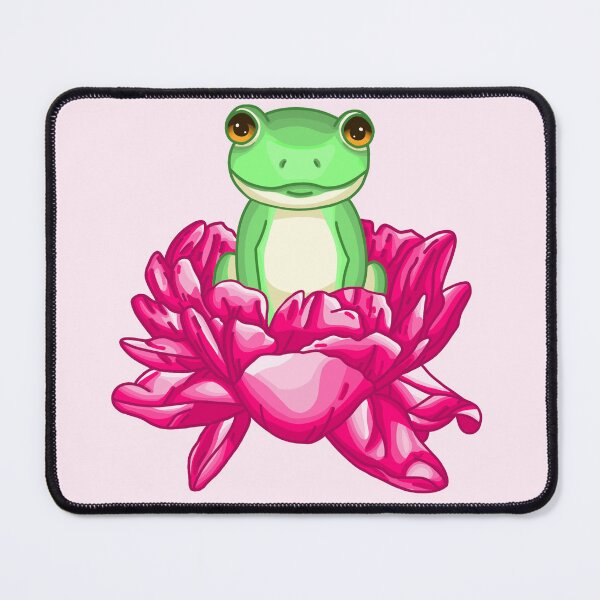 Item preview, A little cute frog in a flower designed and sold by MaanArtCorner.