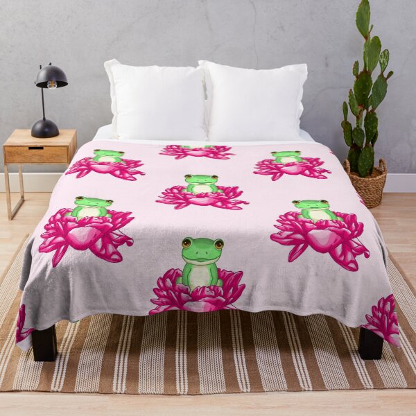 Item preview, A little cute frog in a flower designed and sold by MaanArtCorner.