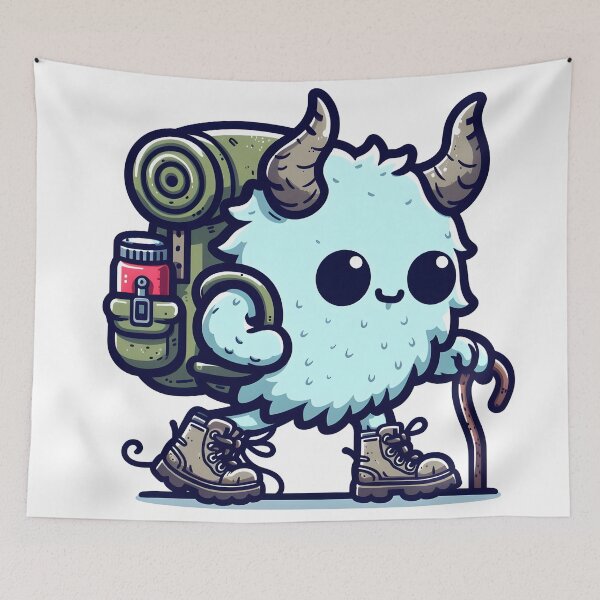 Item preview, Kawaii Quirky Lich With Hiking Boots designed and sold by CanvasCutie.