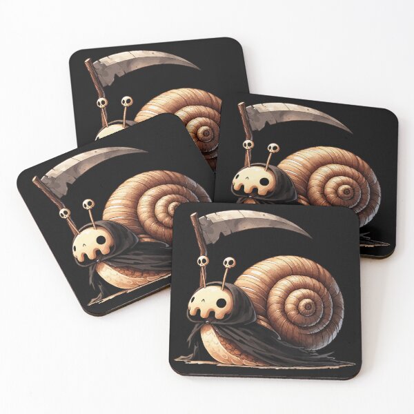 Item preview, Kawaii Death Snail Grim Reaper designed and sold by TomFrontierArt.