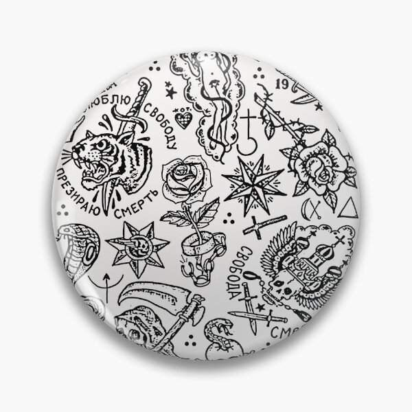 Item preview, Russian Prison Tattoo; Hardcore Style;  designed and sold by StickerApe.