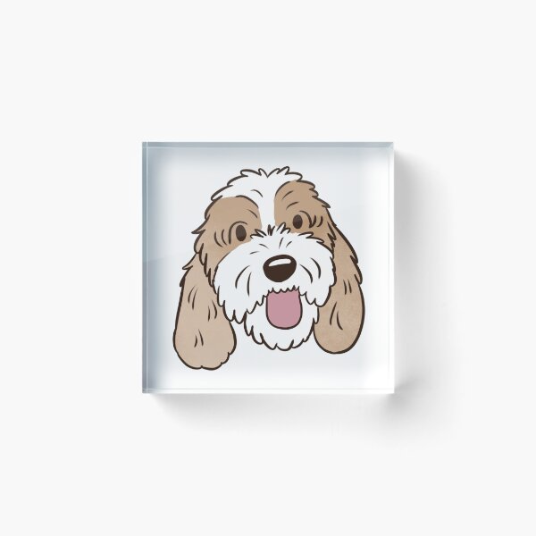 Item preview, Cute Petit basset griffon vendéen dog face  designed and sold by Yaragold.