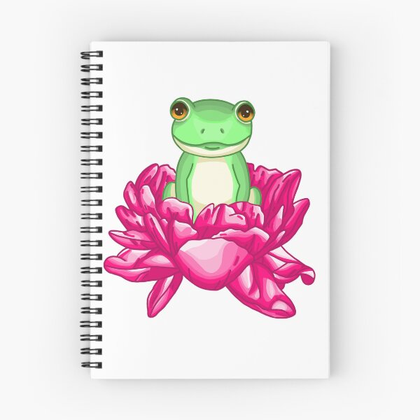 Item preview, A little cute frog in a flower designed and sold by MaanArtCorner.