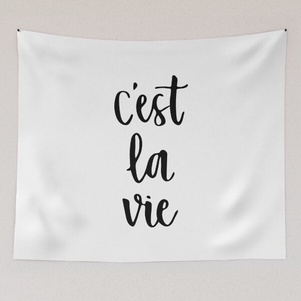 Item preview, C'est la vie quote/saying designed and sold by Paula Barriga.