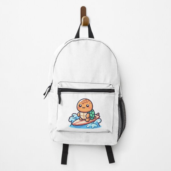 Item preview, Kawaii Turtle With Surfboard designed and sold by CanvasCutie.