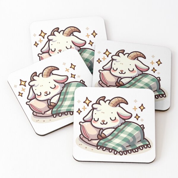 Item preview, Kawaii Goat: A Cozy Blanket designed and sold by CanvasCutie.