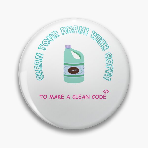 Artikelvorschau, Um einen sauberen Code zu erstellen, trinken Sie Kaffee entworfen und verkauft von DIFFrent-world.