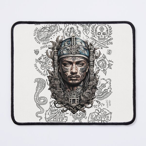Item preview, Russian Prison; Tattoo Style; designed and sold by StickerApe.