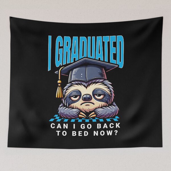 Item preview, Funny Graduation Sloth designed and sold by RockBeeDesigns.