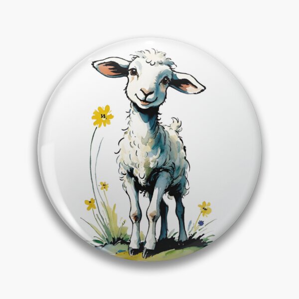 Item preview, Cute little lamb on an Easter walk. designed and sold by SaraSumi.