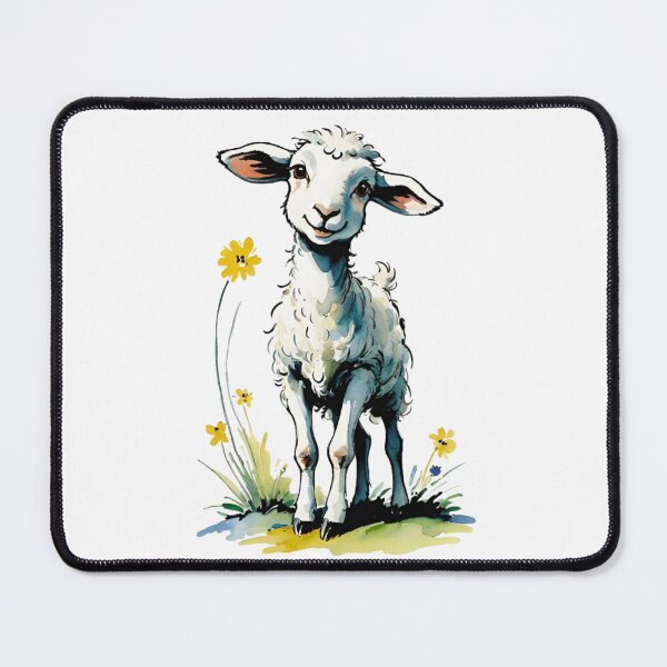 Item preview, Cute little lamb on an Easter walk. designed and sold by SaraSumi.