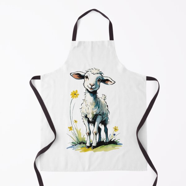Item preview, Cute little lamb on an Easter walk. designed and sold by SaraSumi.