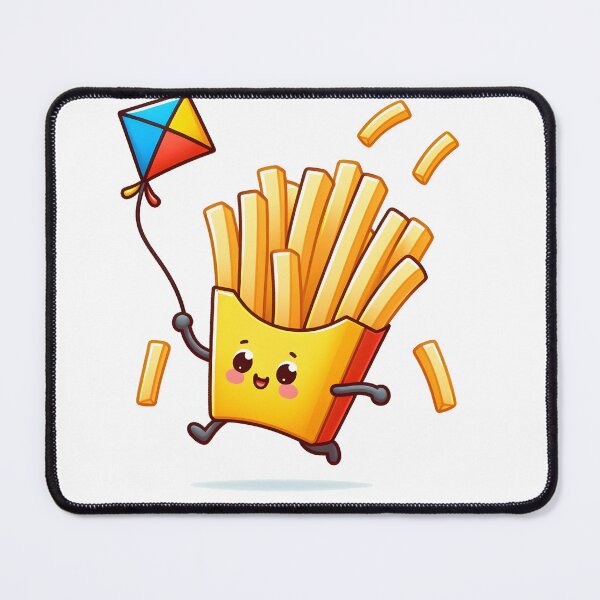 Item preview, Kawaii French Fries With Kite designed and sold by CanvasCutie.
