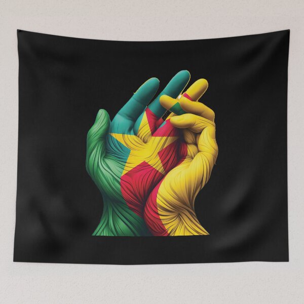 Item preview, Gabon and Cameroon Hands Together Cameroon and Gabon designed and sold by clothesy7.