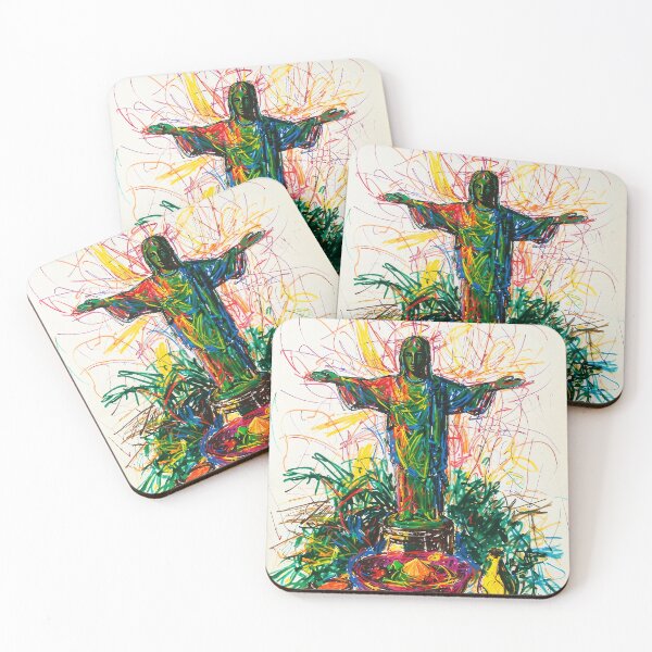 Item preview, Abstract Brazilian Artwork - Christ the Redeemer Statue & Feijoada designed and sold by feether-store.