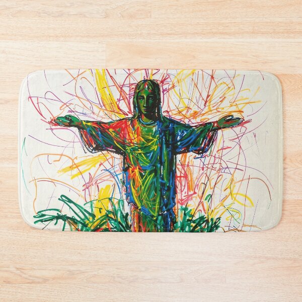 Item preview, Abstract Brazilian Artwork - Christ the Redeemer Statue & Feijoada designed and sold by feether-store.
