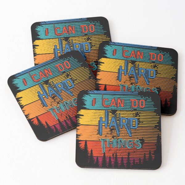 Item preview, I Can do Hard Things Rainbow Print designed and sold by martindesignden.