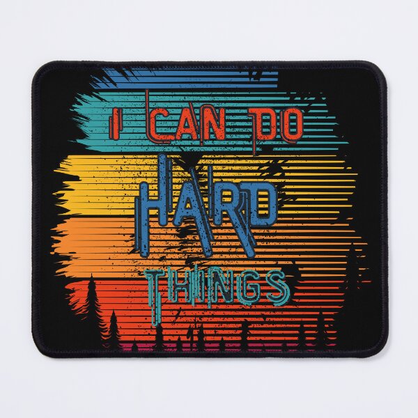 Item preview, I Can do Hard Things Rainbow Print designed and sold by martindesignden.