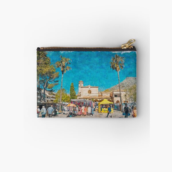 Item preview, Puerto Pollensa Square Mallorca Watercolour Effect designed and sold by GG WALL ART.