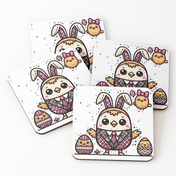 Item preview, Kawaii Easter Bunny designed and sold by Tw1nsAIArt.