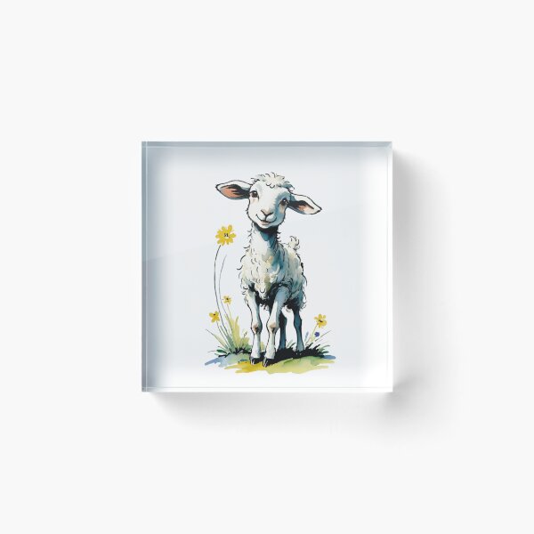 Item preview, Cute little lamb on an Easter walk. designed and sold by SaraSumi.