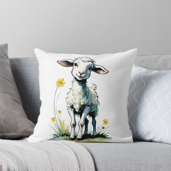 Item preview, Cute little lamb on an Easter walk. designed and sold by SaraSumi.