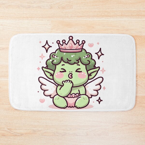Item preview, Kawaii Cherubic Ogre With Sparkling Tiara designed and sold by CanvasCutie.