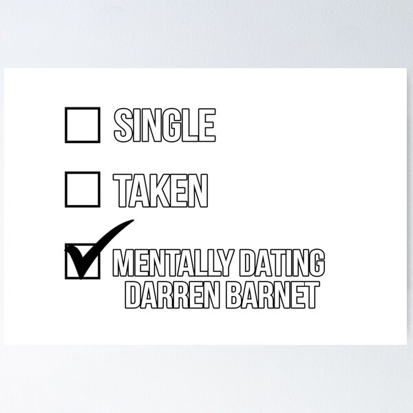 Item preview, Single, Taken, Mentally Dating Darren Barnet designed and sold by deluluhaze.