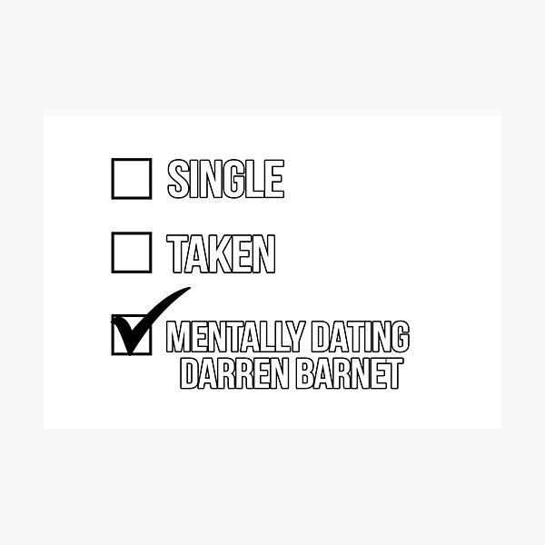Item preview, Single, Taken, Mentally Dating Darren Barnet designed and sold by 2000sbabyangel.
